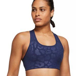 Nike Dri Fit Leopard Navy Sports Bra